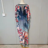 Blue and Red Beach Caftan 