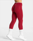 Legging Push Up Gainant Taille Haute à Liseré Blanc