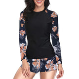 Maillot de Bain Manche Longue 2 Pièces
