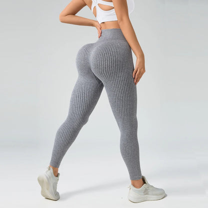 Legging femme Laine Texturé Effet Push Up Taille Haute