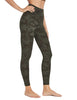 Legging gainant taille haute fitness couleur camouflage forêt 