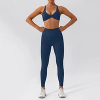 Ensemble Tenue de Sport Femme Crop Top