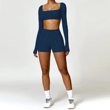 Ensemble Tenue de Sport Femme Crop Top