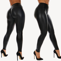 Legging Simili Cuir Taille Haute