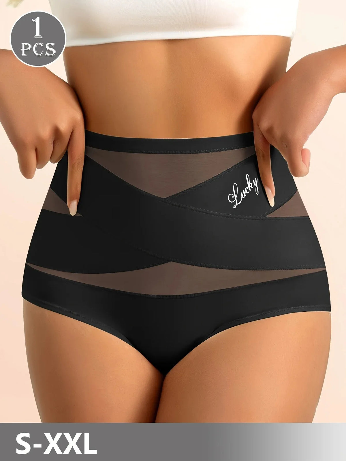Culotte taille haute compression confortable femme – Noir