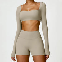 Ensemble Tenue de Sport Femme Crop Top