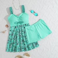 Tankini Short Maillot de Bain Robe
