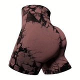 Short Legging Sport Femme Push Up Tie-Dye