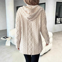 Cardigan long femme velours doublé automne hiver 2
