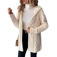 Cardigan long femme velours doublé automne hiver 5