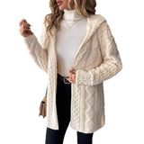 Cardigan long femme velours doublé automne hiver 5