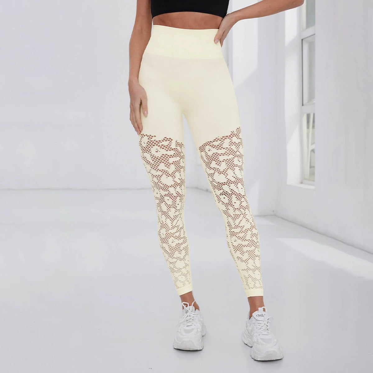 Legging Anti-Cellulite Nid d'Abeille Push-Up Fessier