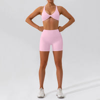 Ensemble Tenue de Sport Femme Crop Top