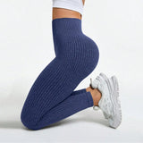 Legging femme Laine Texturé Effet Push Up Taille Haute