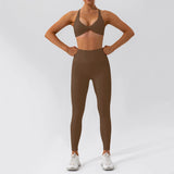 Ensemble Tenue de Sport Femme Crop Top