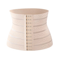 ceinture Amincissante Ventre Plat beige sur fond blanc