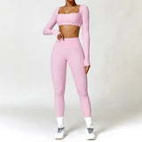 Ensemble Tenue de Sport Femme Crop Top