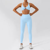 Ensemble Tenue de Sport Femme Crop Top