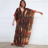 Caftan de Plage Motif Rayé