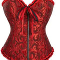 Corset femme rouge