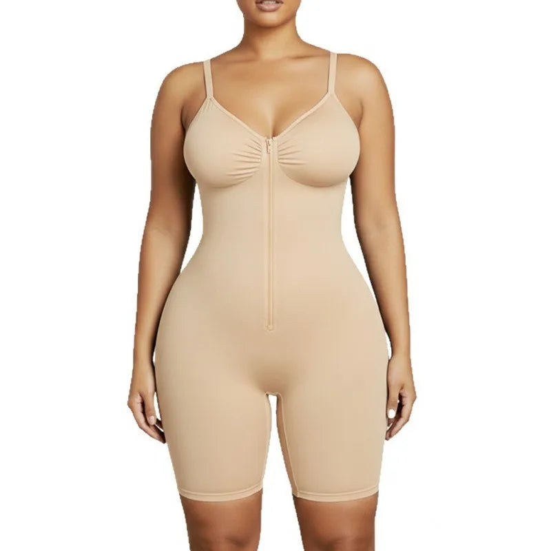 Combinaison gainante femme fermeture éclair taille fine – Ton de Peau