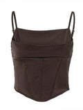 Top Corset à Lacet dans le Dos