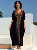 Embroidered Beach Caftan 