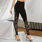 Legging Transparent Dentelle