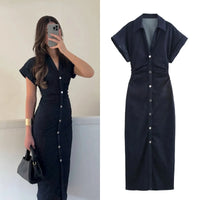 Robe Chemise Jean Femme