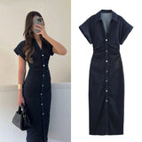 Robe Chemise Jean Femme