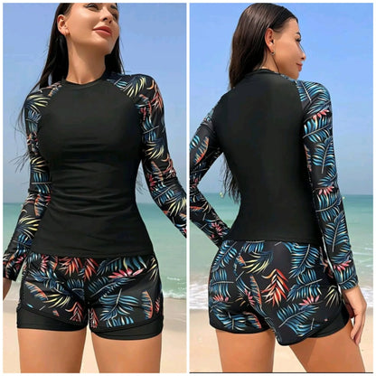Maillot de Bain Manche Longue Shorty