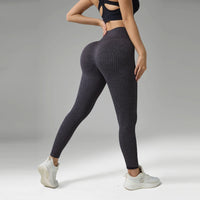 Legging femme Laine Texturé Effet Push Up Taille Haute