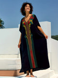 Embroidered Beach Caftan 