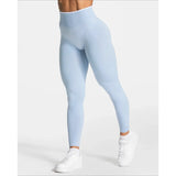 Legging Push Up Gainant Taille Haute à Liseré Blanc