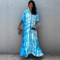 Caftan de Plage Motif Rayé