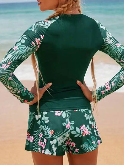 Maillot de Bain Manche Longue Deux Pièces