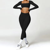 Ensemble Tenue de Sport Femme Crop Top