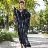 Caftan de Plage Motif Rayé