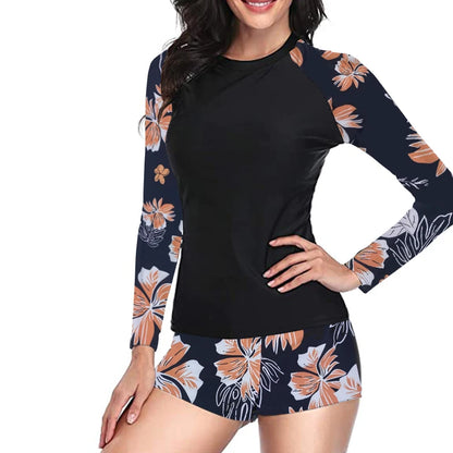 Maillot de Bain Manche Longue 2 Pièces