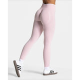 Legging Push Up Gainant Taille Haute à Liseré Blanc