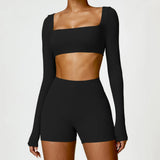Ensemble Tenue de Sport Femme Crop Top