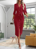 Robe Blazer Midi Col Tailleur