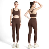 Ensemble Legging et Brassière Dos Nu Sport