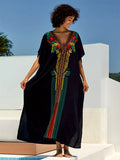 Embroidered Beach Caftan 
