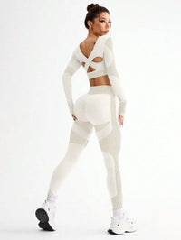 Ensemble Legging Femme Manches Longues Texturé