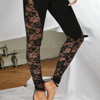 Legging Transparent Dentelle
