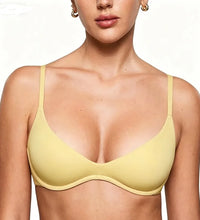 Soutien-gorge sans armatures décolleté profond sans rembourrage – Doré