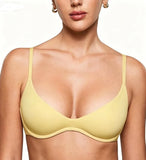 Soutien-gorge sans armatures décolleté profond sans rembourrage – Doré