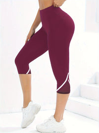 Legging Court Femme Taille Haute Gainant