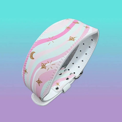 Ceinture Haltérophilie Femme Rose et Blanc